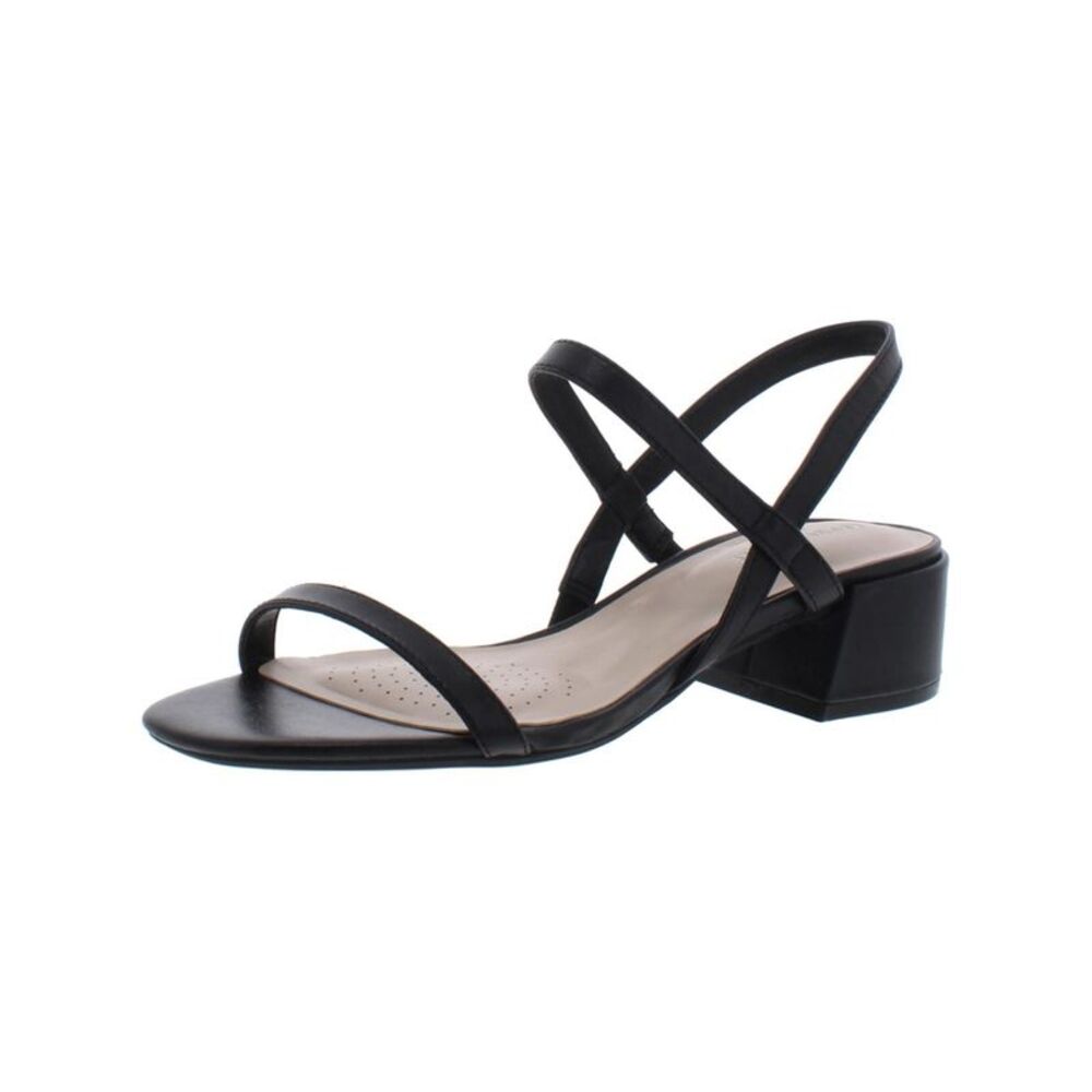 KENNETH COLE NEW YORK Womens Black Maisie Slip On Leather Slingback Sandal 8.5 M